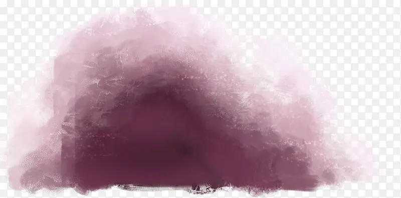 紫色水墨涂鸦手绘人物