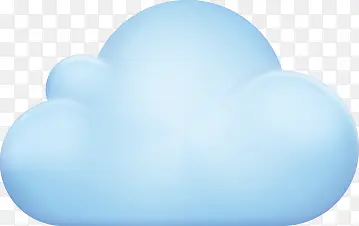 蓝色创意设计云朵
