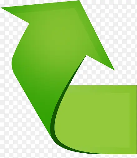 绿色箭头回收公益标识