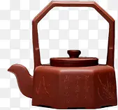 红色文字茶壶装饰