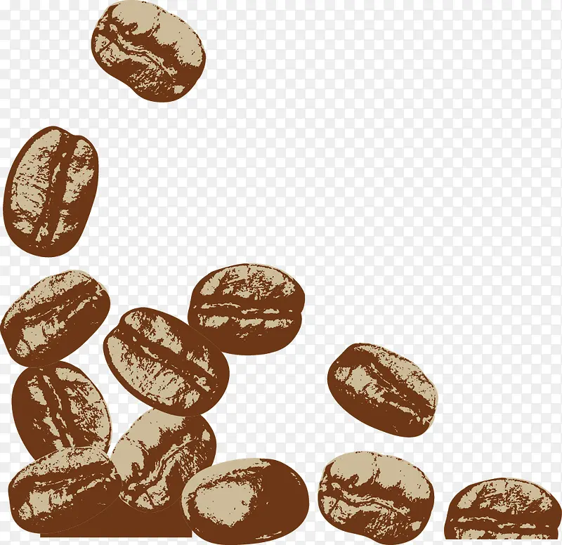 卡通手绘咖啡豆