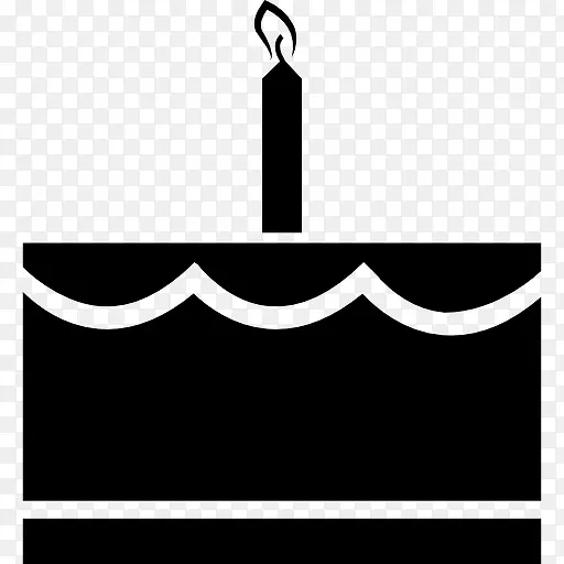 生日蛋糕和蜡烛图标