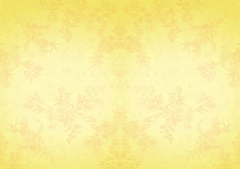 黄色花纹底纹装饰