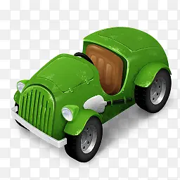 绿色可爱小汽车图标