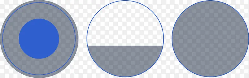 灰色圆圈蓝色线条