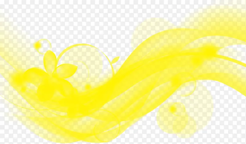 黄色晕染彩条素材