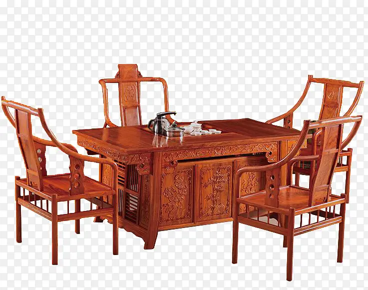 复古实木中国风桌椅