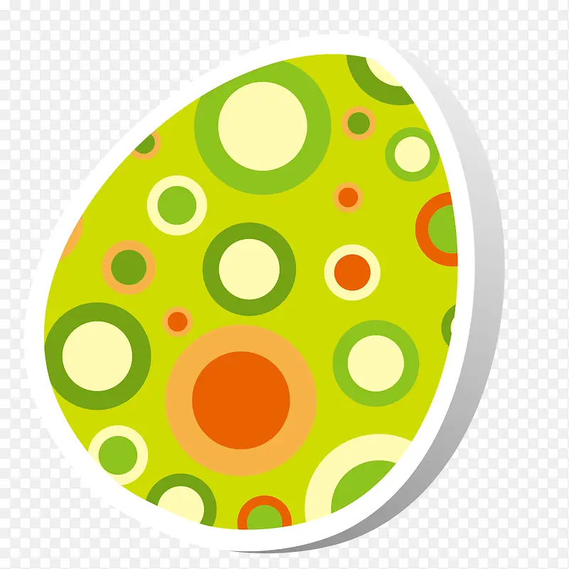 矢量彩绘装饰鸡蛋