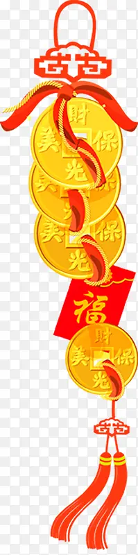 简约中国风铜钱
