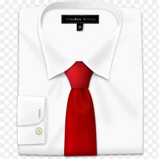 白衬衫红领带图标