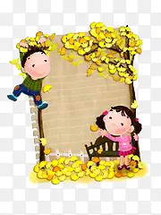 卡通边框