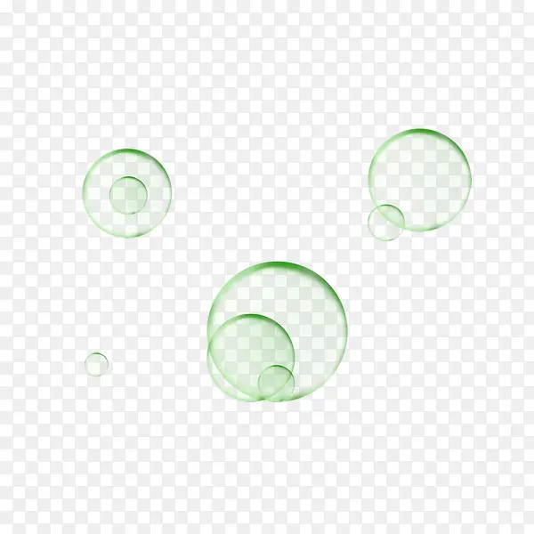绿色泡泡装饰