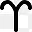 星座白羊座Glyphs-symbols-icons