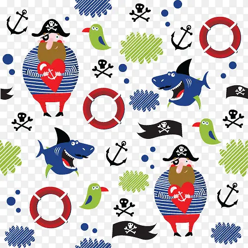 海盗与动物