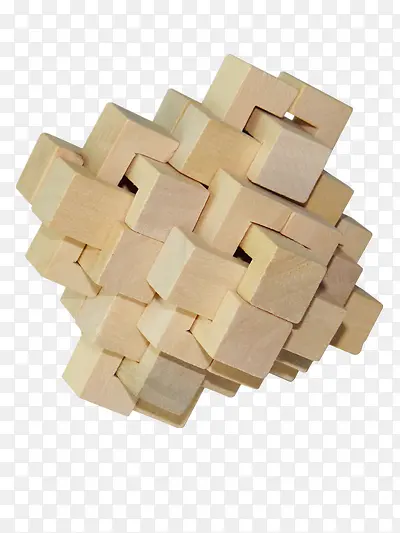 木质设计感几何体