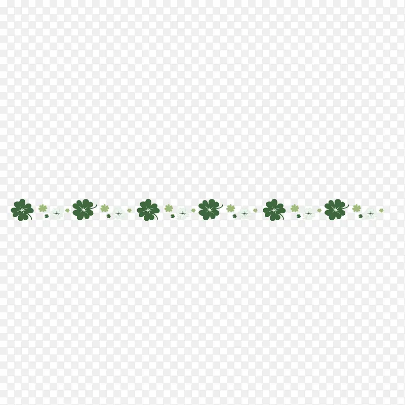 矢量分栏线绿色圆形花朵