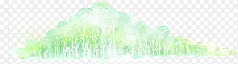 手绘树木树林美景PNG图片素材下载_图片编号qlbapegp-免抠素材网