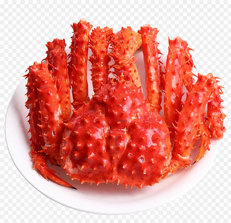烧红鲜红色大闸蟹