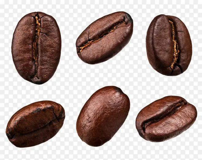 一粒粒的咖啡豆