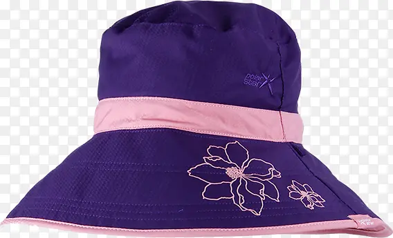 老年遮阳紫色帽子