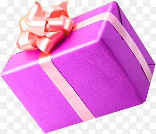 紫色高清礼物礼盒