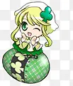 Q版卡通可爱少女