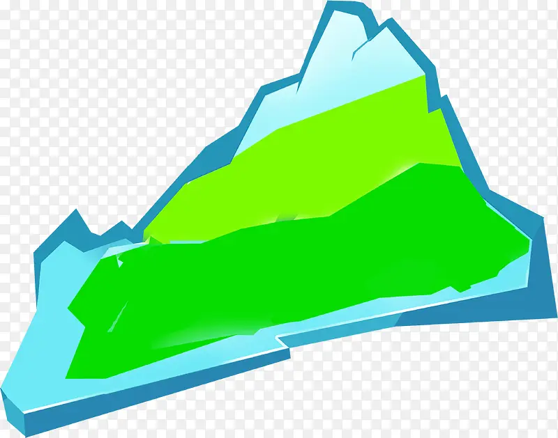 蓝色精美手绘山峰PNG图片素材下载_图片编号ylbawear-免抠素材网