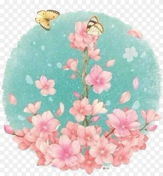 手绘唯美花