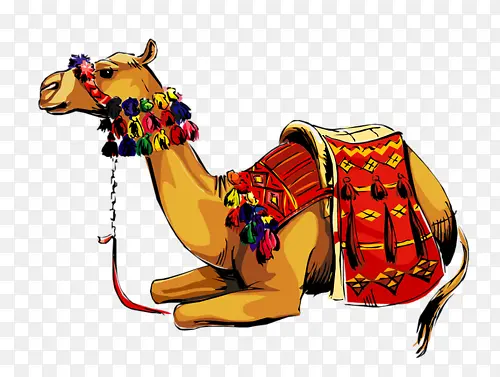 手绘骆驼坐骑