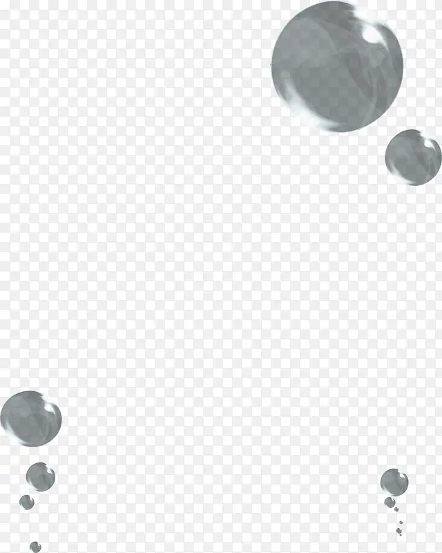 灰色圆形气泡
