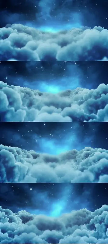 蓝色神秘云层云朵图