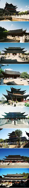 中式古典传统建筑摄影图
