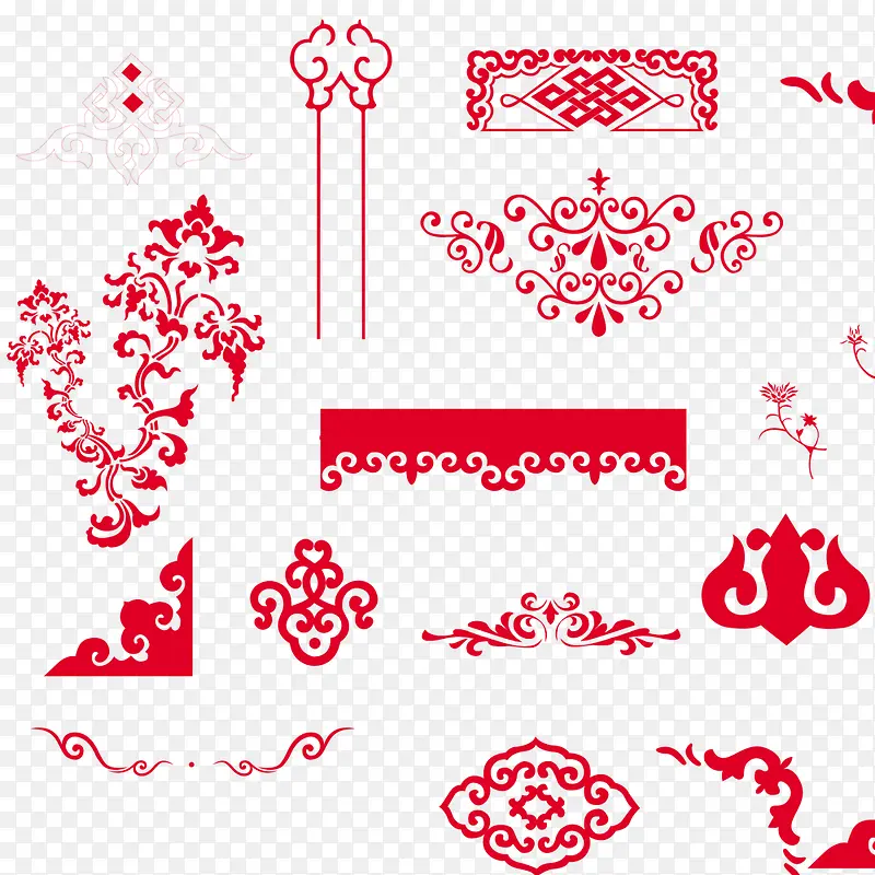 中国传统图案边框
