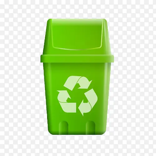 绿色垃圾桶素材图片