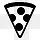 比萨简单的黑色iphonemini图标