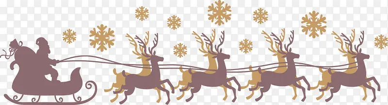 雪橇圣诞季海报设计