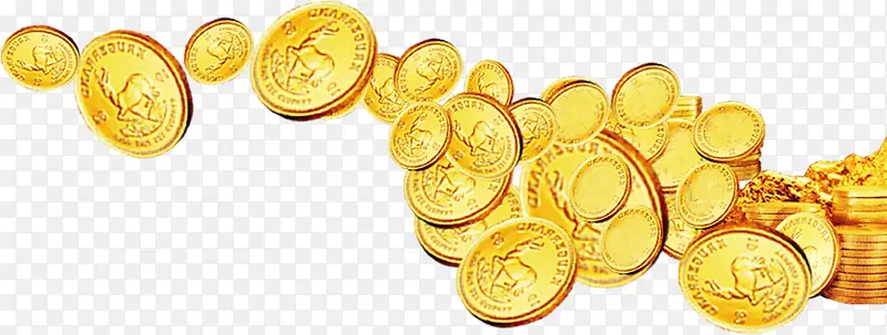 金色硬币公益素材