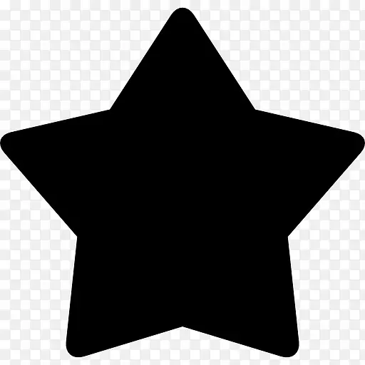 明星黑形状最喜欢的接口符号图标