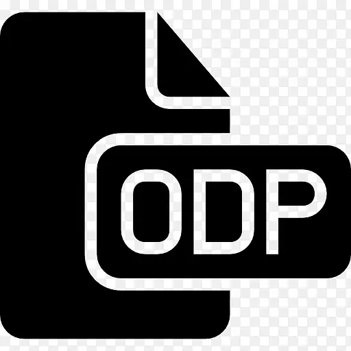 ODP文件黑界面符号图标