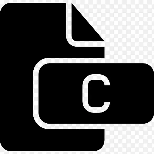 C文件的黑色界面符号图标