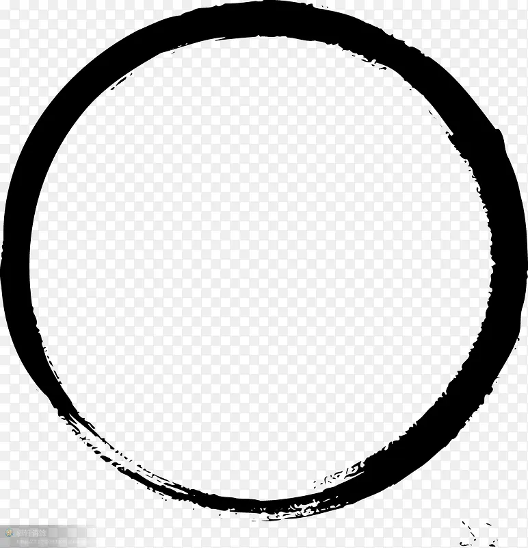 墨迹圆圈黑色圆圈