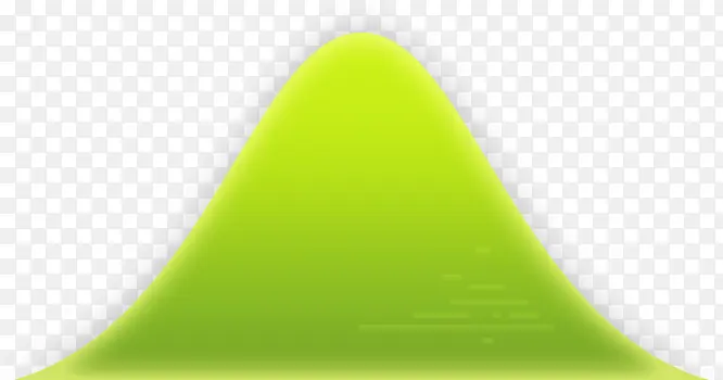 绿色卡通凸起山峰