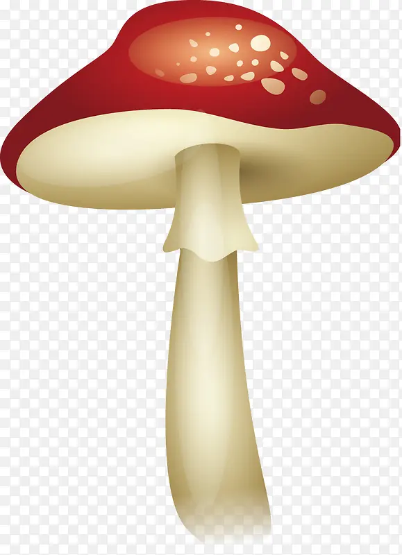 香菇装饰矢量红色