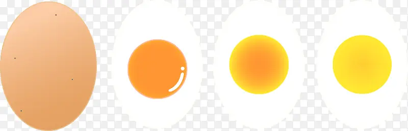 矢量卡通鸡蛋蛋黄