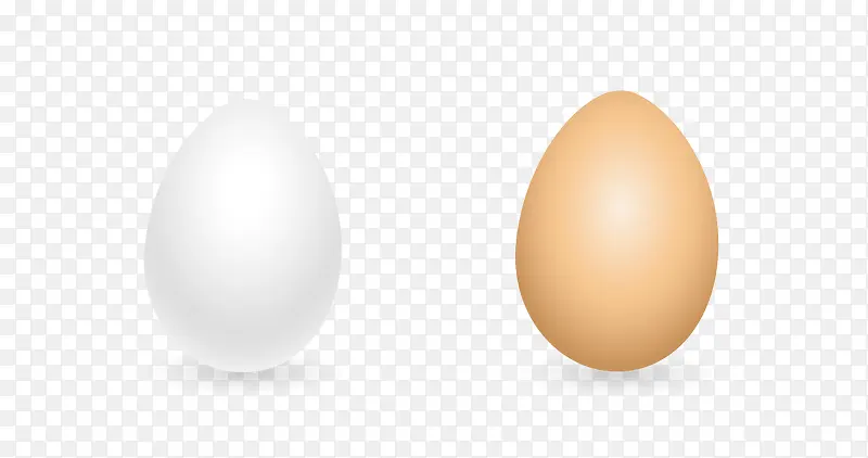 卡通两枚鸡蛋