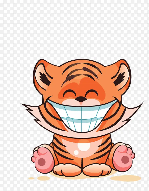 大笑的老虎