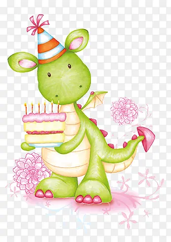 包蛋糕的小恐龙