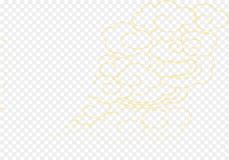 手绘摄影描边云设计