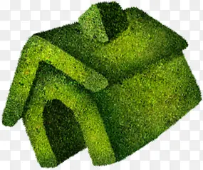 绿色树叶房屋环保装饰