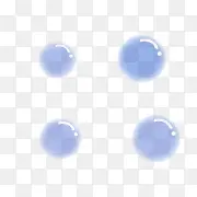 蓝色透明气泡装饰